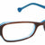 Aqua Blue Full Rim Rectangle Eyeglasses LL131
