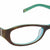 Aqua Blue Transparent Full Rim Cat Eye Eyeglasses LL101