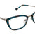 Aqua Blue Transparent Full Rim Cat Eye Eyeglasses LL187