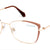 Beige Full Rim Cat Eye Eyeglasses X2281