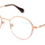 Beige Full Rim Round Eyeglasses J2292