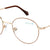 Beige Full Rim Round Eyeglasses Q2234