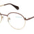 Beige Full Rim Round Eyeglasses Q2236
