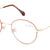 Beige Full Rim Round Eyeglasses X2274