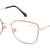 Beige Full Rim Square Eyeglasses X2273