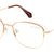 Beige Full Rim Square Eyeglasses X2282
