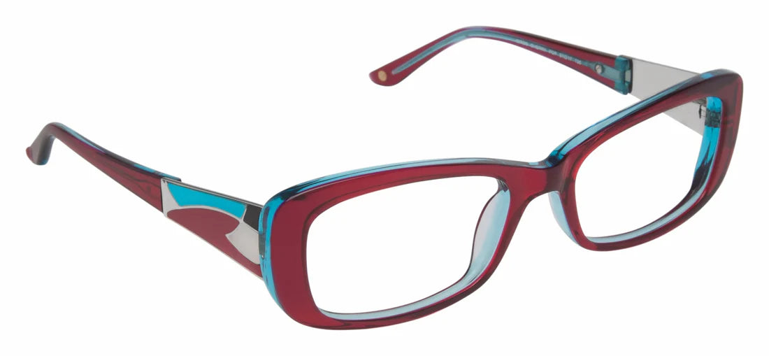 Berry Full Rim Rectangle Eyeglasses LL115