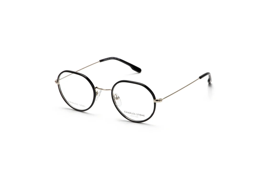 Black Full Frame Oval Eyeglasses CSNY30077
