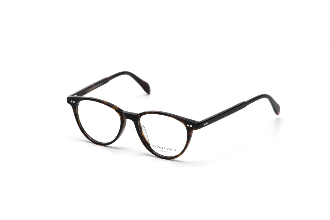 Black Full Frame Oval Eyeglasses CSNY30093