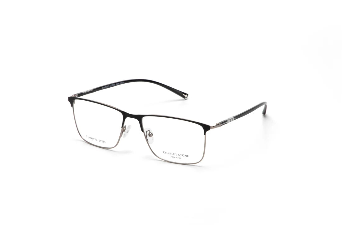 Black Full Frame Rectangle Eyeglasses CSNY30088