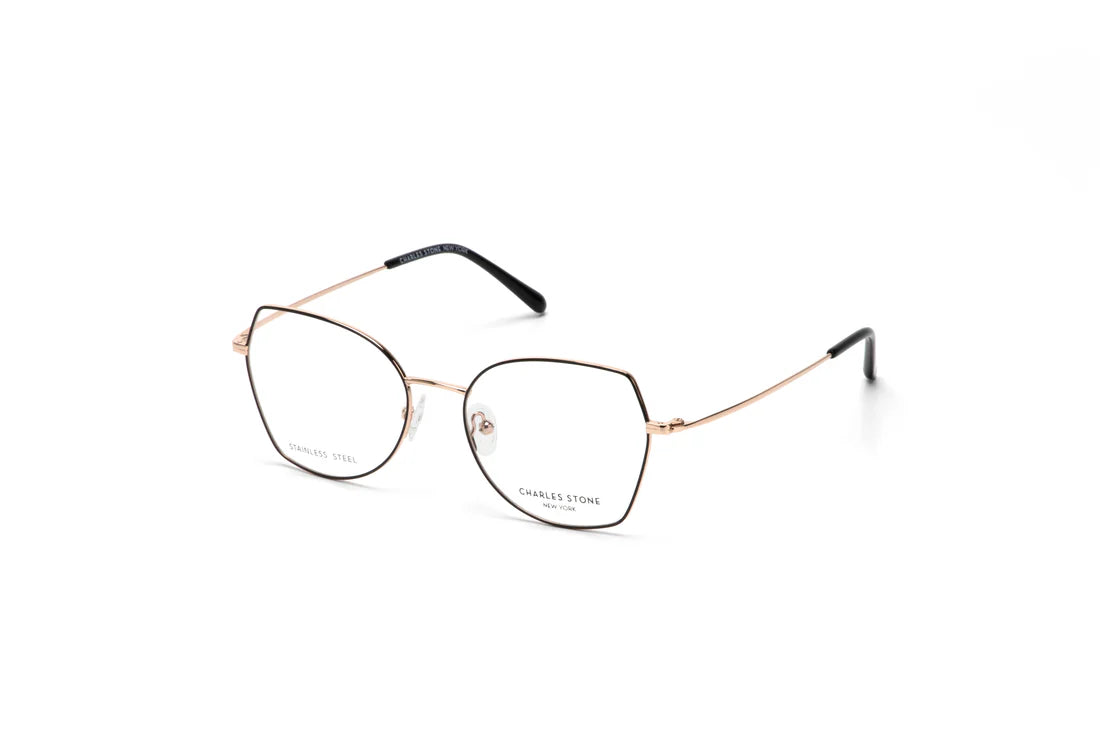 Black Full Frame Rectangle Eyeglasses CSNY30103