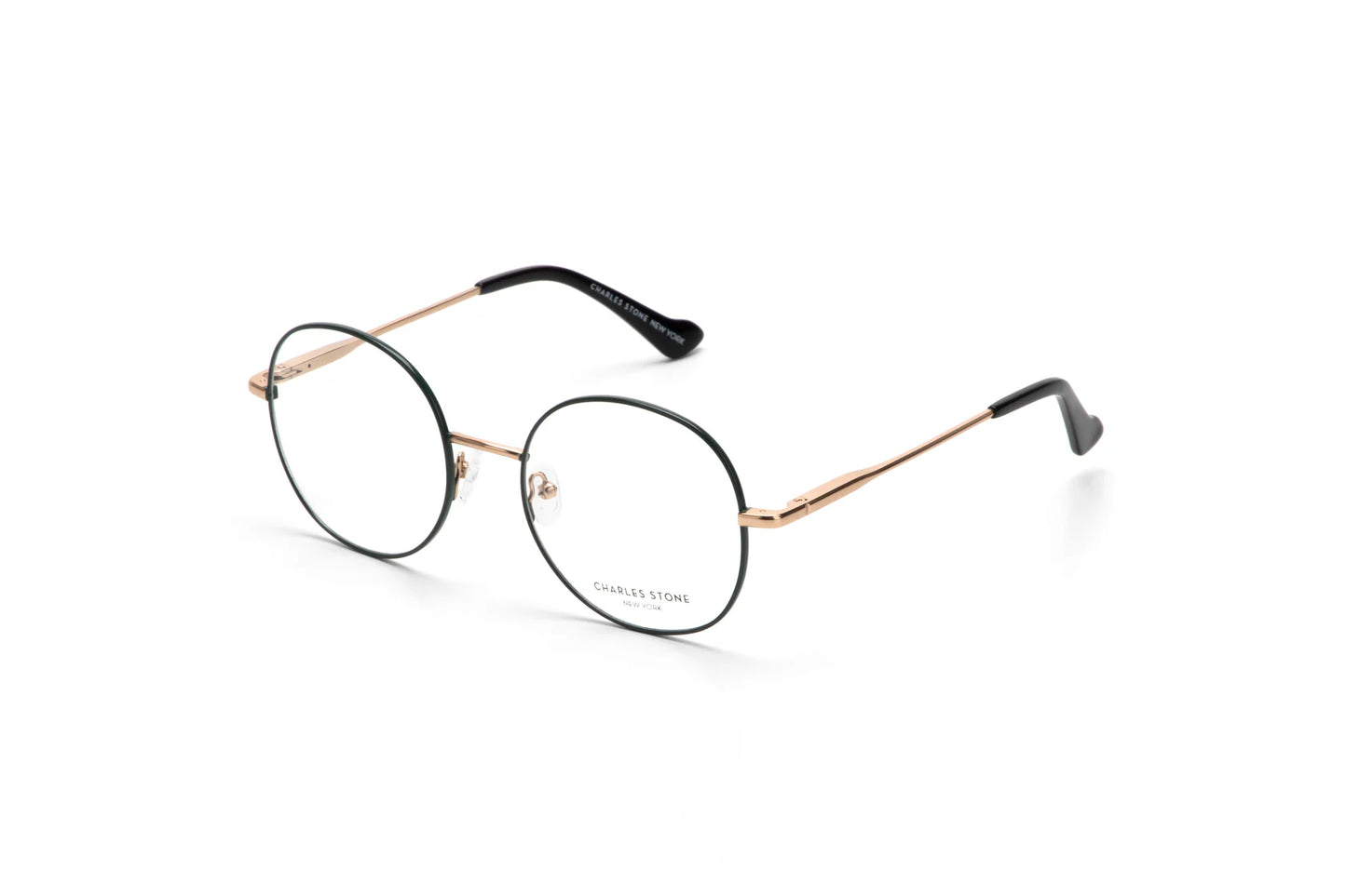 Black Full Frame Round Eyeglasses CSNY30122