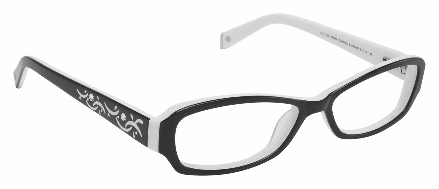 Black Full Rim Cat Eye Eyeglasses LL100
