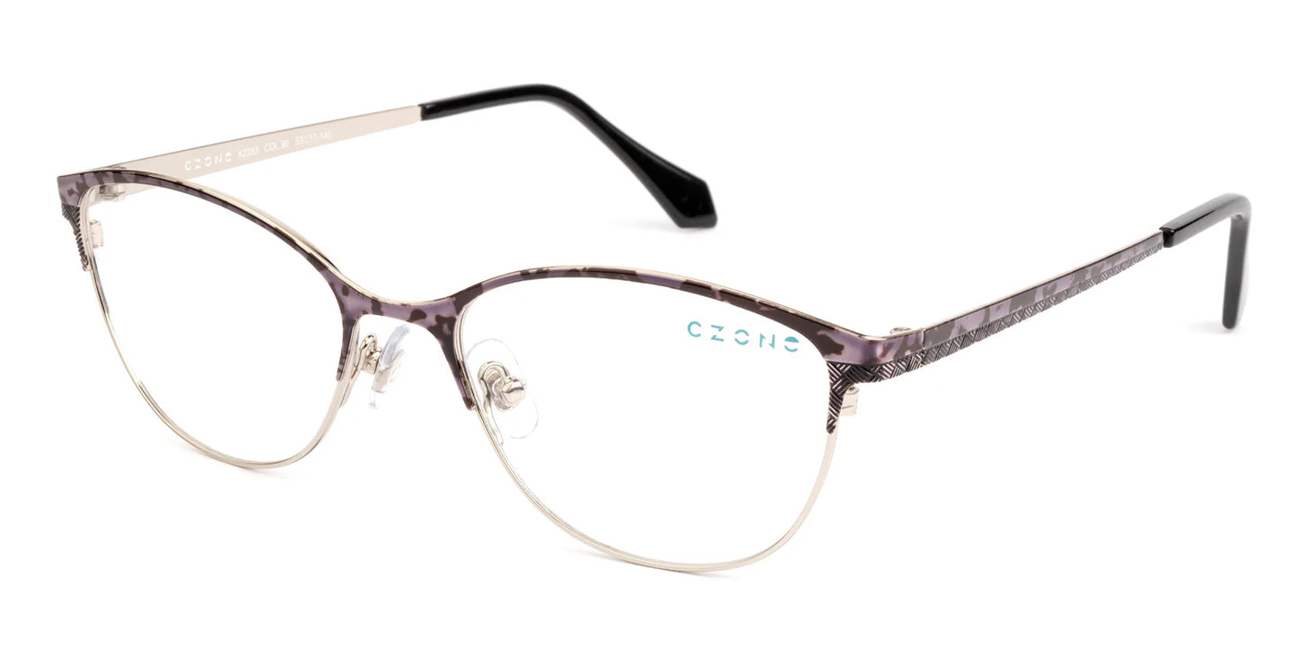 Black Full Rim Cat Eye Eyeglasses X2283