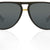Black Full Rim Oval Sunglasses Wes C1 KRS011