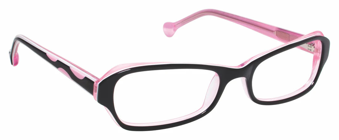 Black Full Rim Rectangle Eyeglasses LL131