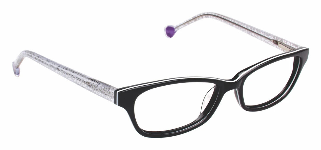 Black Full Rim Rectangle Eyeglasses LL137