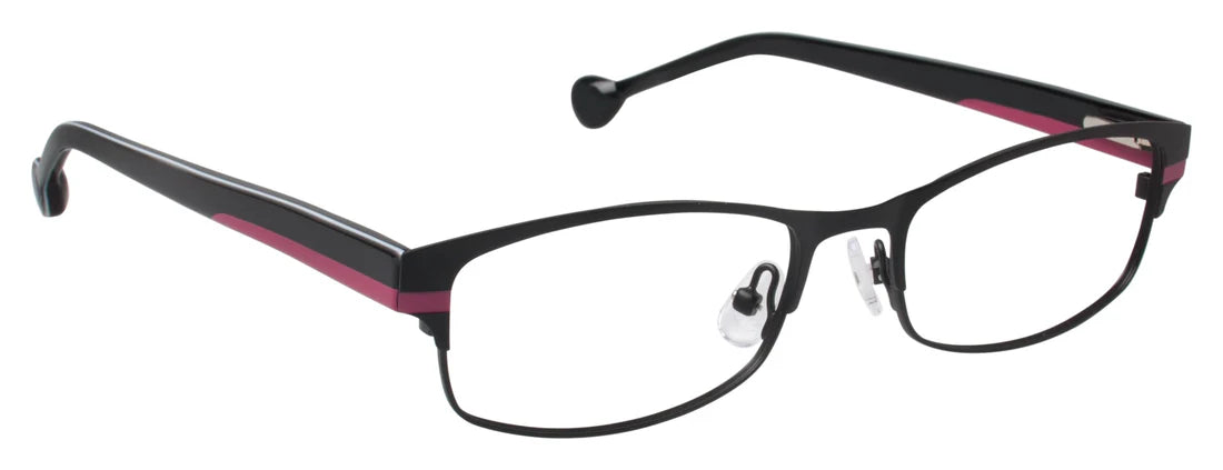 Black Full Rim Rectangle Eyeglasses LL149