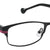Black Full Rim Rectangle Eyeglasses LL149