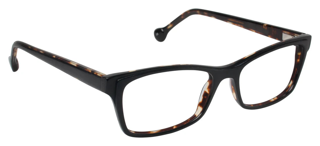 Black Full Rim Rectangle Eyeglasses LL152
