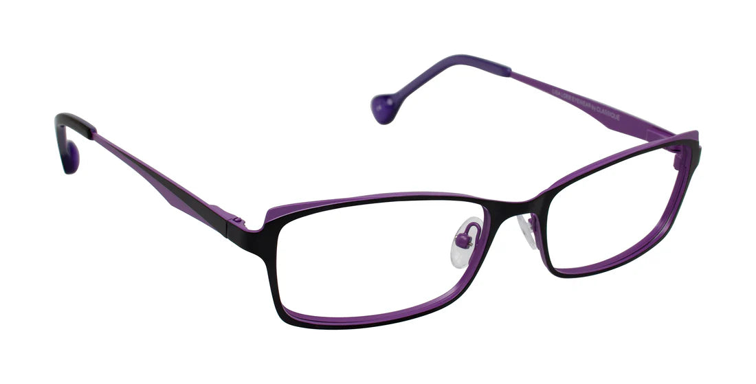 Black Full Rim Rectangle Eyeglasses LL164