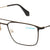 Black Full Rim Rectangle Eyeglasses Q6136