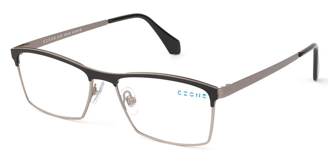 Black Full Rim Rectangle Eyeglasses U1197
