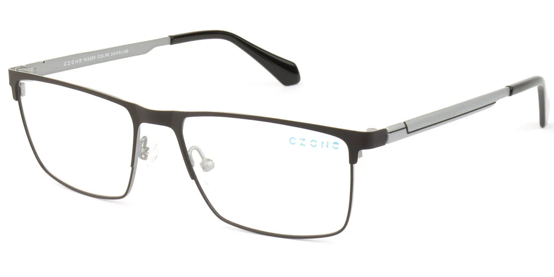 Black Full Rim Rectangle Eyeglasses W5209