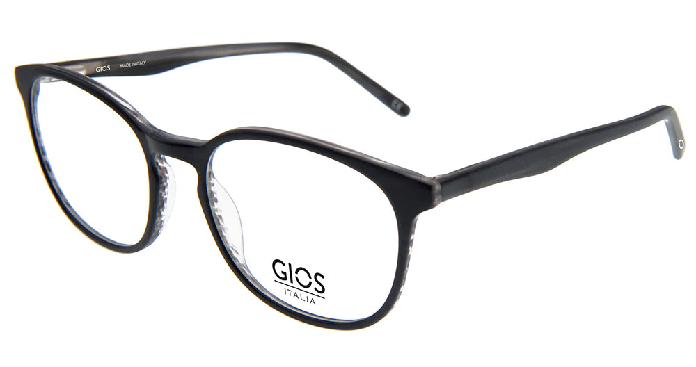 Black Full Rim Round Eyeglasses GI PL900024