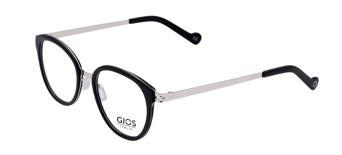 Black Full Rim Round Eyeglasses GI SN200025