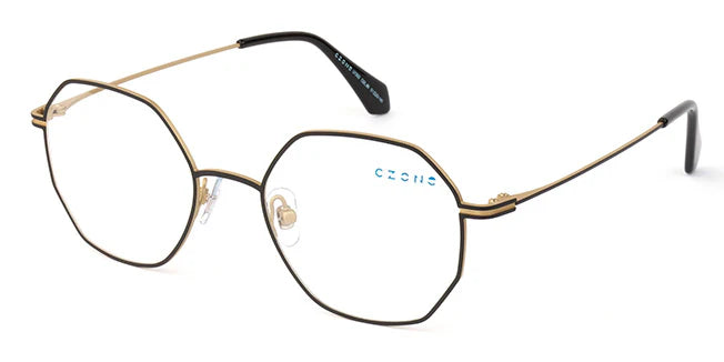 Black Full Rim Round Eyeglasses U1202