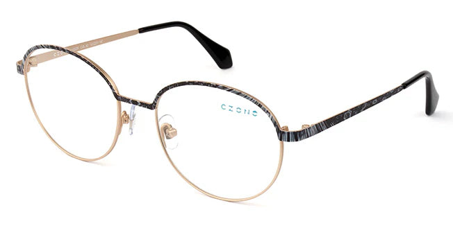 Black Full Rim Round Eyeglasses U2229