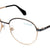 Black Full Rim Round Eyeglasses U2229
