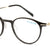 Black Full Rim Round Eyeglasses W3222