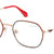 Black Full Rim Round Eyeglasses X2279