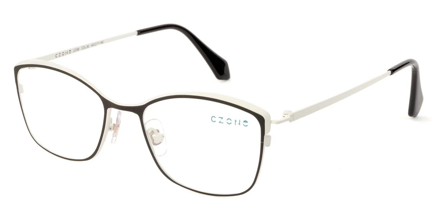 Black Full Rim Square Eyeglasses J2298