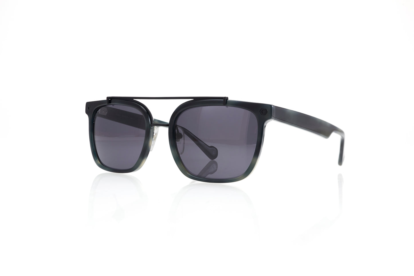 Black Full Rim Square Sunglasses DREW C1 NOIR KRS026