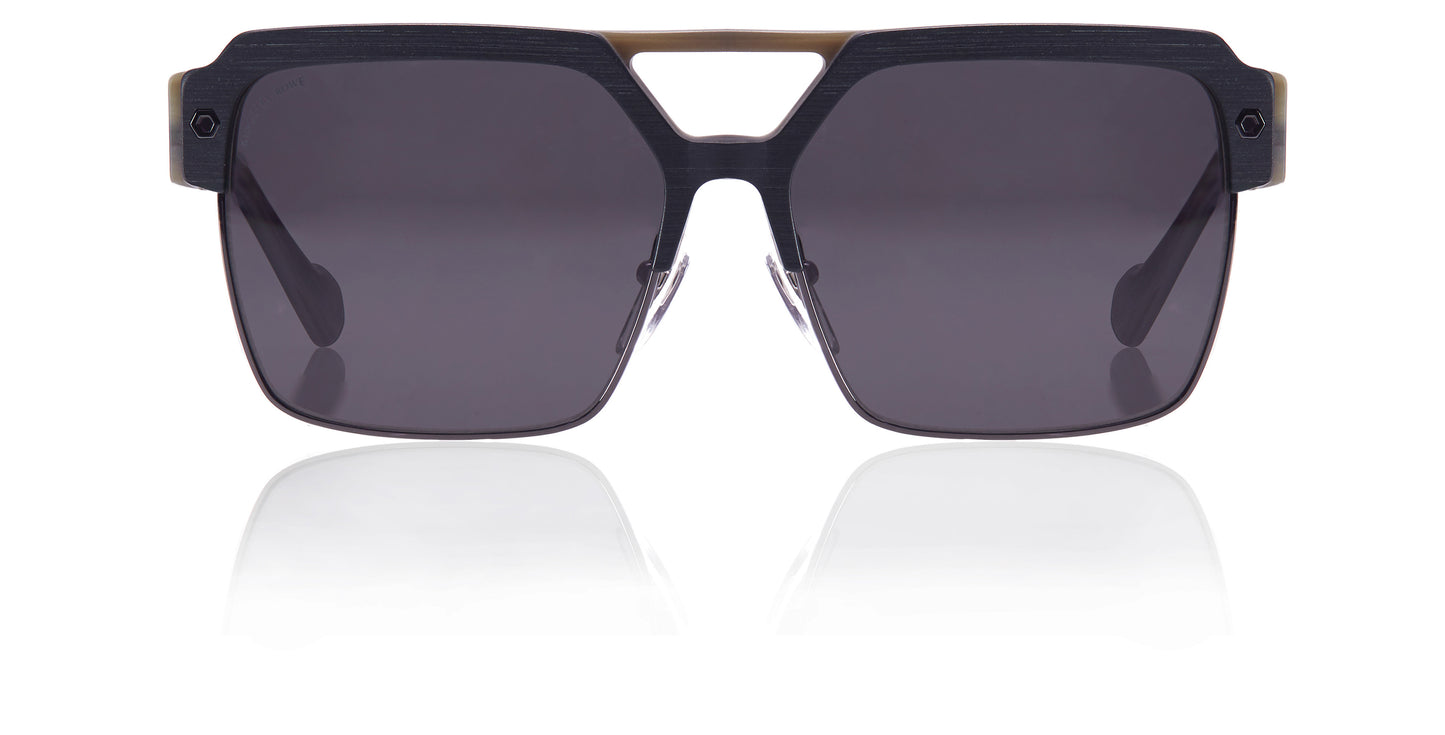 Black Full Rim Square Sunglasses Sloan C1 Noir KRS014