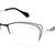 Black Semi-Rimless Cat Eye Eyeglasses A4133