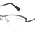 Black Semi-Rimless Cat Eye Eyeglasses E2219