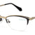 Black Semi-Rimless Cat Eye Eyeglasses U2226