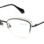 Black Semi-Rimless Cat Eye Eyeglasses U2232
