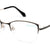 Black Semi Rimless Cat Eye Eyeglasses X2278
