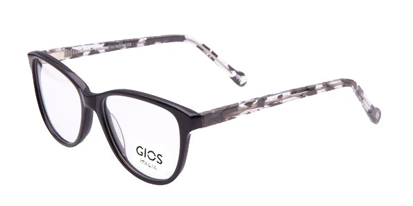 Black Semi Rimless Oval Eyeglasses GI RF500077