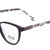 Black Semi Rimless Oval Eyeglasses GI RF500077