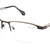 Black Semi-Rimless Rectangle Eyeglasses X2272