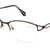 Black Semi-Rimless Square Eyeglasses J2287