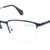 Black Semi Rimless Square Eyeglasses W6140