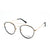 Black Stylish Transparent Full Rim Round Eyeglasses WM50098