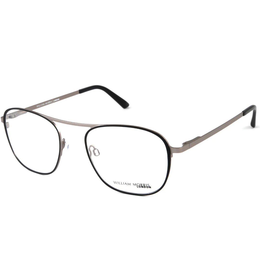 Black Transparent Full Frame Oval Eyeglasses WM50133